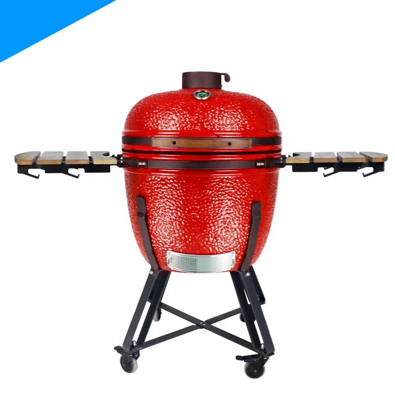 STLFHeying 26 Inch extra Large Ceramic Grill Outdoor Bbq Kamado Roast Chicken Pizza Meat Super-insulated Kmado