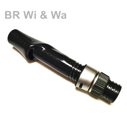 BR Wi & Wa Carbon Reel Seat 3K Woven Carbon Fiber  Body With FUJI Hood DIY Spinng Fishing Rod Casting Rod Repair  Building 1PCS