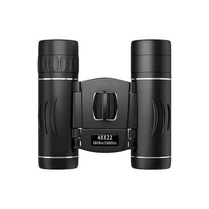 40x22 HD Binoculars with BAK4 FMC Folding Mini Telescopic Sight for 2000M Long Range Ideal for Hunting Sports Camping & Travel