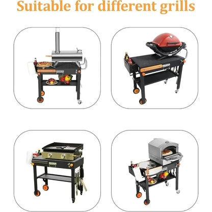 Hot-sellingPortable Outdoor Grill Cart for Blackstone Griddle and Weber, Wheeled and Foldable