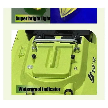 12V GPS Rc Bait Boat 500M Intelligent Cruise Control One Click Return High Speed Night Fishing Pulling Net Towing Hook Carp Boat