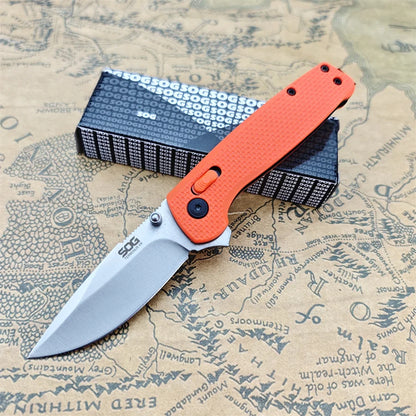 Folding Pocket Knives D2 Drop Point Blade Nylon Fiber Handle Outdoor Camping Tactical Hunting Survival EDC Utility Knives Tools