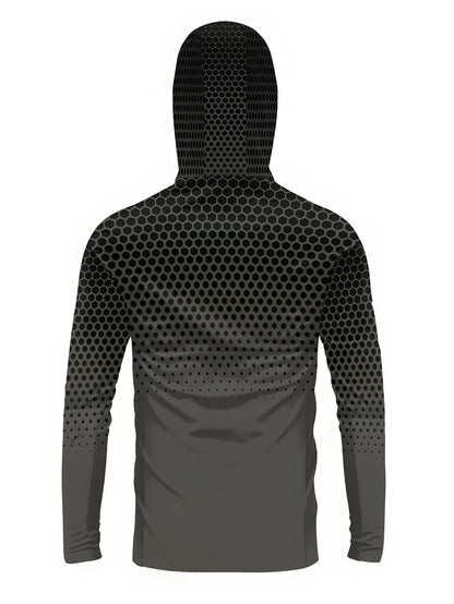 Men Hood Fishing Shirt long sleeve Fishing clothing fishing t shirt uv protection fishing shirt Fishing Apparel Quick Dry