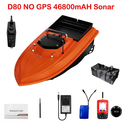 New 12V RC GPS Bait Boat 3 Meters/second 100 Fishing Spots 500m Load 3KG Automatic Cruise Return Electromagnetic Control Valve