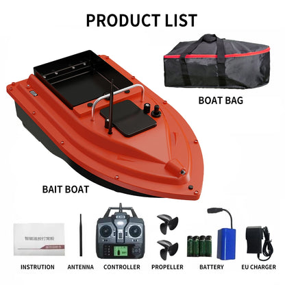 D16B GPS 500m Fishing Bait Boat 16 Points 1.5KG Load Bait Container 12000mAh Battery 2.4GHz Auto-Pilot Remote Bait Dispenser