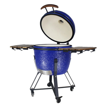 STLFHeying 26 Inch extra Large Ceramic Grill Outdoor Bbq Kamado Roast Chicken Pizza Meat Super-insulated Kmado