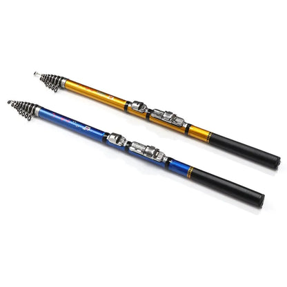 High Quality Sea Pole Carbon Material Telescopic Fishing Rod 1.5m,1.8m,2.1m, 2.4m, 2.7m,3m Telescopic Fishing Rod Spinning Rods