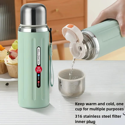 Thermos Bottle Vacuum Flasks Tumbler 316 Stainless Steel Thermal Water Bottle Keep Hot And Cold Insulated Cup Drinkware