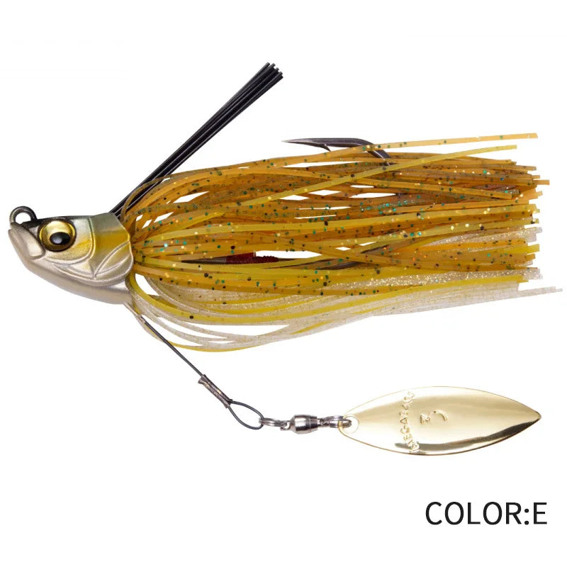 Spinner Bait Fishing Lure, Bass Jig Chatter Bait, Chatterbait Fishing Kit, Wobblers, Fishing Tackle, Spoon, 15g