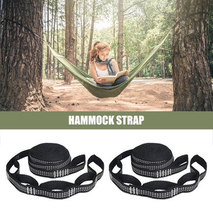 One Pair Tree Swing Hanging Hammock Straps Rope Heavy Duty Load Capacity Outdoor Camping Hiking Hammock Hanging Belt