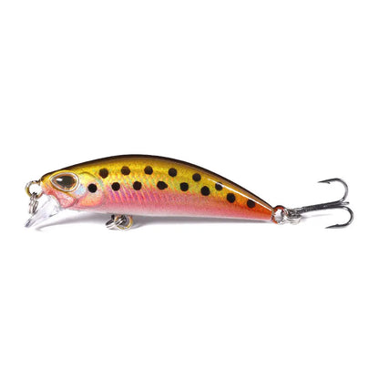 5pcs Fishing Lures Kit Sinking Minnow Trout Artificial Bait Crank Bait Bass Fishing Tackle