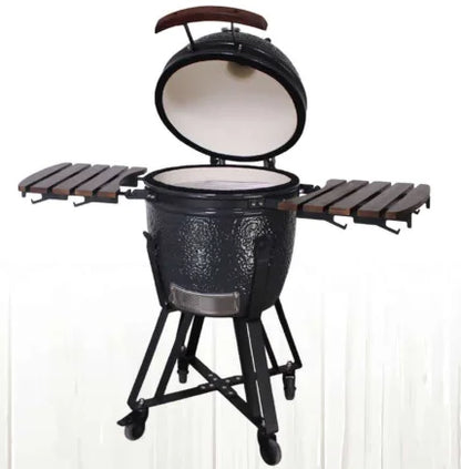 STLFHeying 26 Inch extra Large Ceramic Grill Outdoor Bbq Kamado Roast Chicken Pizza Meat Super-insulated Kmado