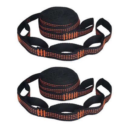 One Pair Tree Swing Hanging Hammock Straps Rope Heavy Duty Load Capacity Outdoor Camping Hiking Hammock Hanging Belt