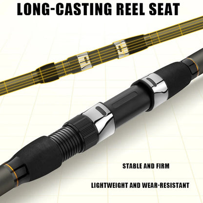 2.1-5.4M CARP Fishing Rod Sea Lake Carbon Fiber Distance Throwing Ocean Boat Fishing Spinning Rod Super Hard Telescopic Pole