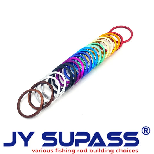 JY SUPASS 5pcs R1 wind check contracted fishing rod building kit trim ring for rod building Fishing Rod aluminum part