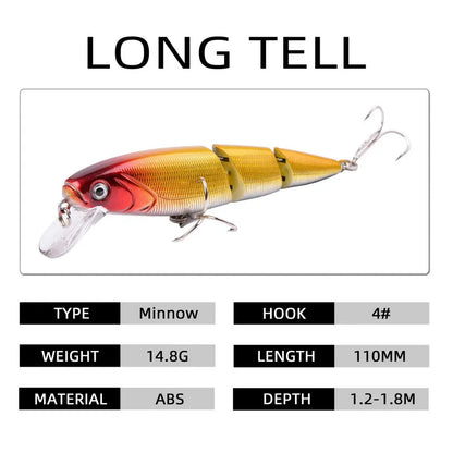 Fishing Lure Tackle Kit Set Hard Bait Artificial Rotating Floating Fishing Minnow Crankbait Wobblers Spinner Sinking Hooks Lures