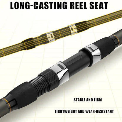 2.1-5.4M CARP Fishing Rod Sea Lake Carbon Fiber Distance Throwing Ocean Boat Fishing Spinning Rod Super Hard Telescopic Pole