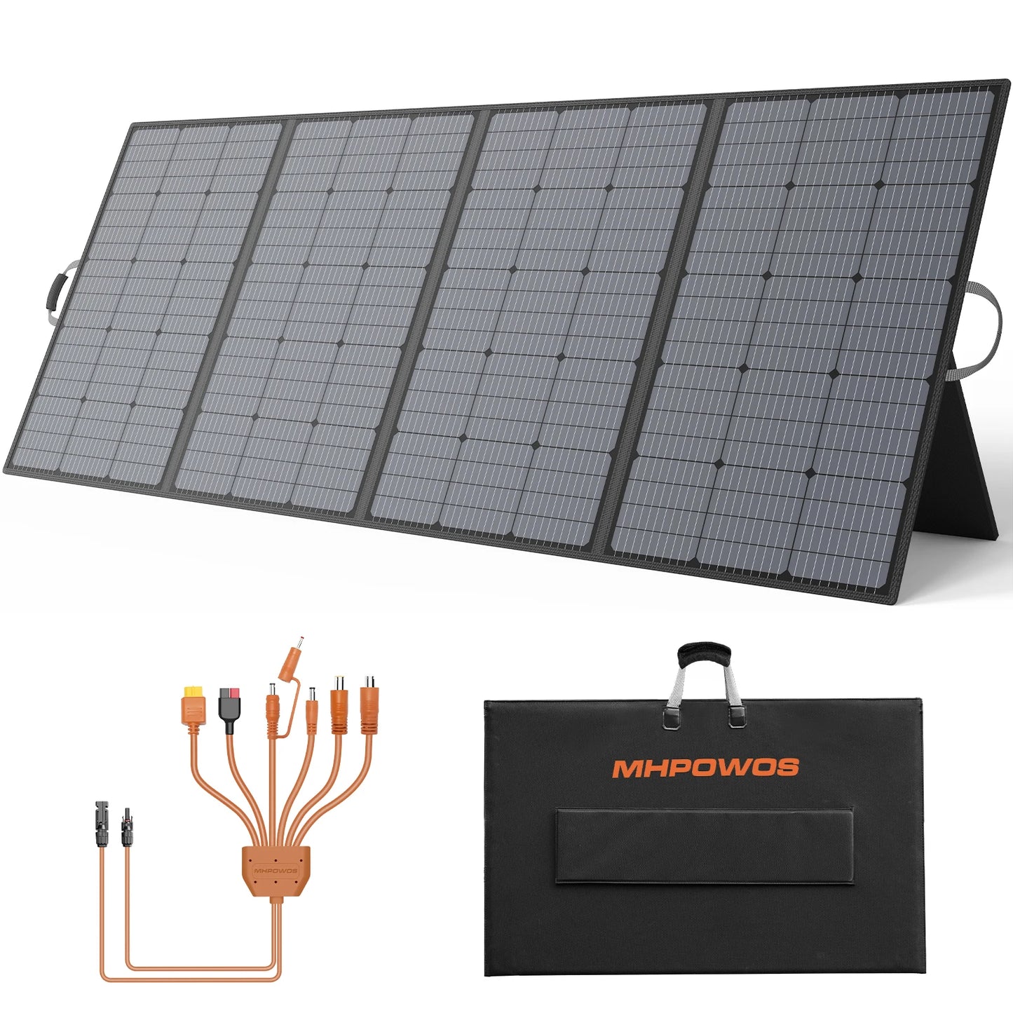 MHPOWOS 400W 220W 110W Solar Charger Portable Waterproof Foldable Solar Panel for Camping RV Garden Roof Off Grid System