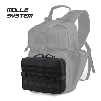 Tactical Molle Pouch Utility Admin Pouch EDC Medical Bag Attachment EDC Pouch Backpack Small Gear Gadget Organizer for Hunting