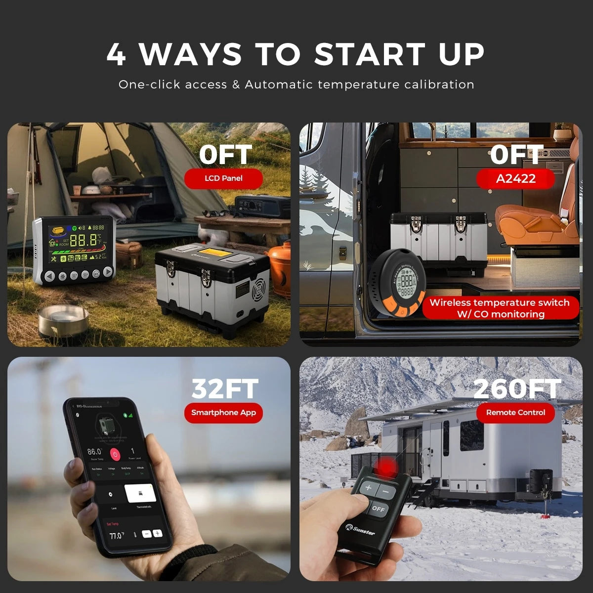 TB10PRO 8KW Diesel Air Heater 12V 24V 240V Auto Thermostat Parking Heater With Bluetooth APP and CO Monitor for Car Homes Camper