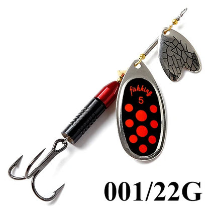 FISHKING Double Metal Spoon Fishing Lure Spoon Crankbaits Fishing Wobblers Pike Crochet Kit Artificial Bait