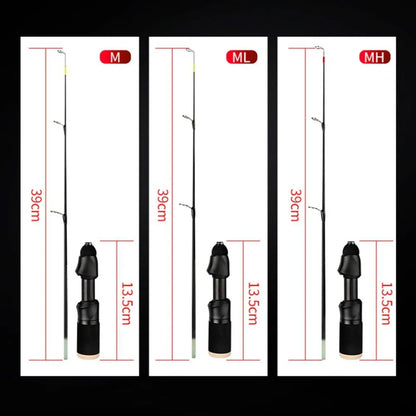 1pc 50cm Winter Ice Fishing Rod Portable Winter Ice Fishing Pole Spinning Rods for Ice Winter Fishing Tackle