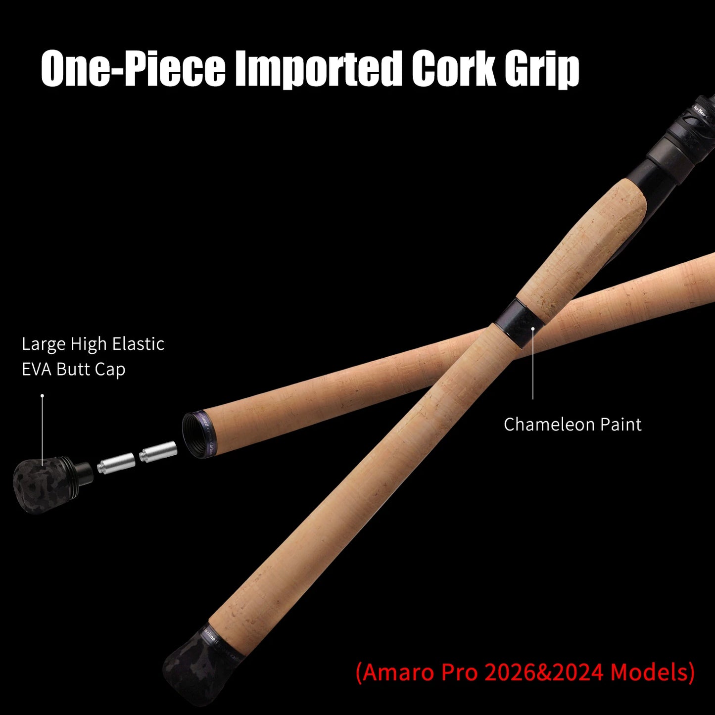 PURELURE Amaro Pro 10-80g 8ft Spinning Rod For Bass High Carbon Long Throwing Fishing Rod In FUJI Accessories Travel Casting