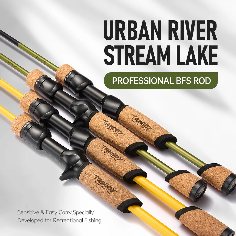 SOLOKING Micro BFS Fishing Rod for Trout Bass 4 Section Fuji Ring Toray Carbon Fiber UL Spinnng Casting Rod
