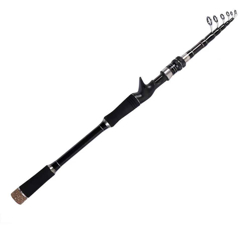 GHOTDA  New Carbon Telescopic Lure Rod 1.8M -3M Spinning Rod/Casting Rod professional fishing rod Jigging Fishing Tackle