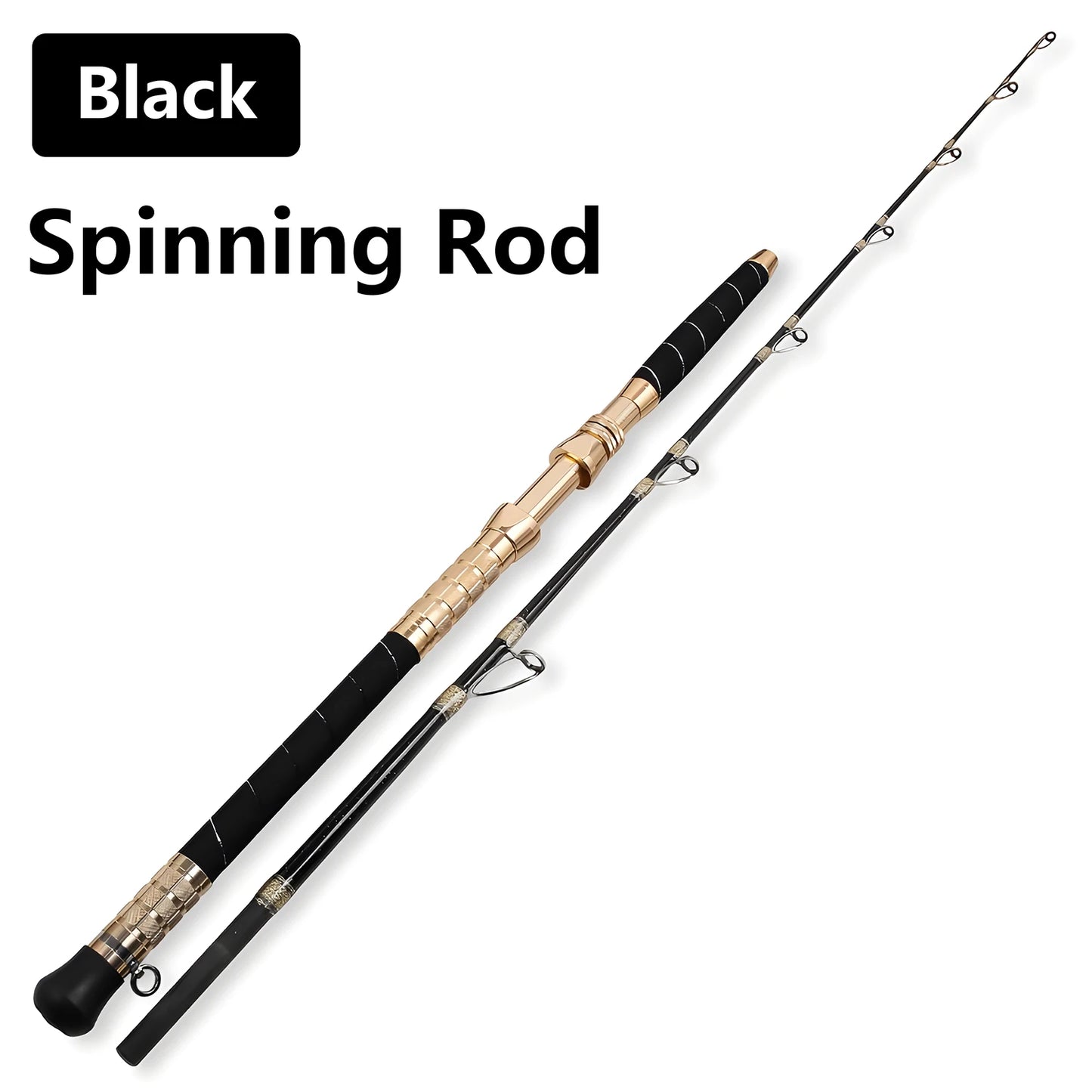 Sea Boat Jigging Fishing Rod for Cuttlefish Octopus Squid,Solid Fiberglass Spinning Casting Rod,XXH Ocean Fishing Pole Tool