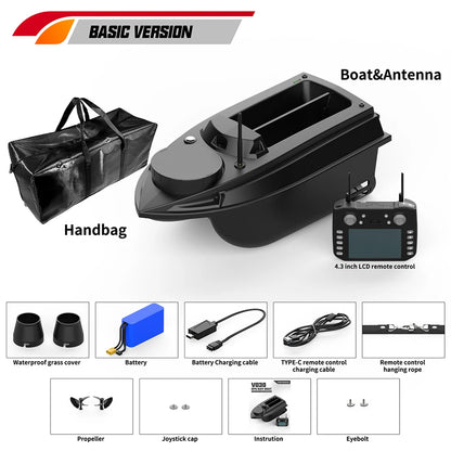 800m GPS Fishing Bait Boat 9 Fishing Grounds 180 Points Bait Boat 6.6lbs Loading Support Automatic Cruise/Route Correction