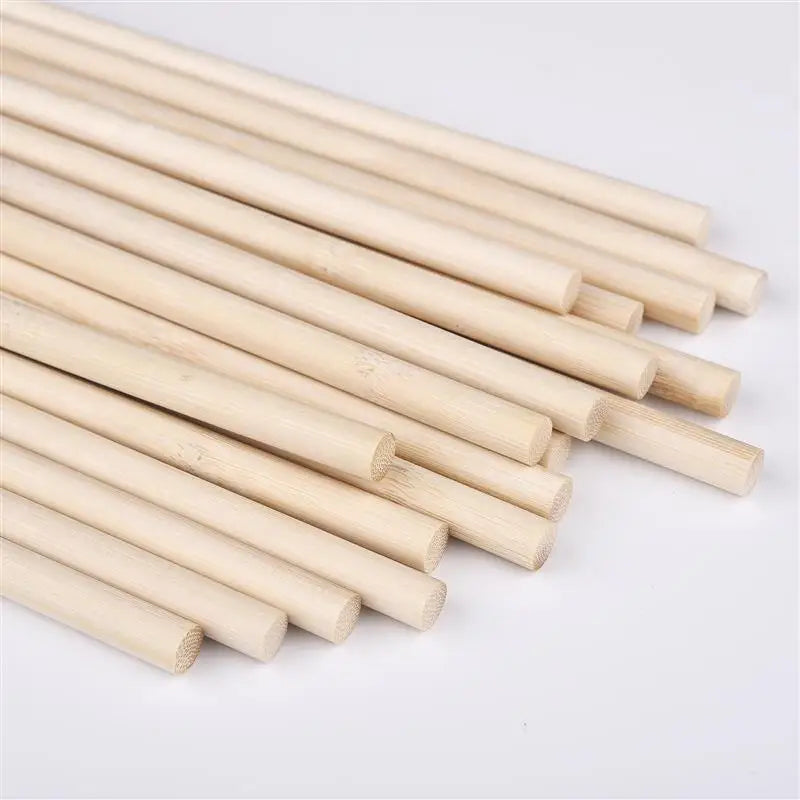 Bamboo Craft Round Rod Model Toys Building Carving Handicraft Educational DIY Accessories Bamboo'S Stick Size 300*3/4/5/6/8/10mm