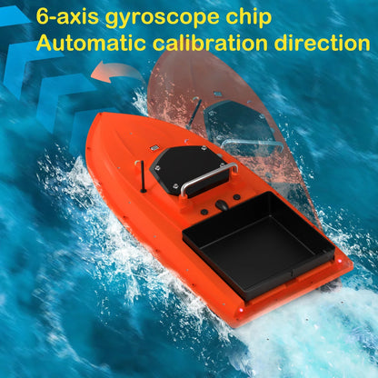 New 12V RC GPS Bait Boat 3 Meters/second 100 Fishing Spots 500m Load 3KG Automatic Cruise Return Electromagnetic Control Valve