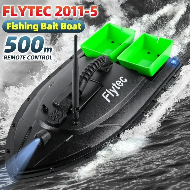 MBLN Remote Control Fishing Bait Boat, 500m Range, Single Hopper, 2kg Load, Waterproof, Cruise Control, One-Key Return.,VX