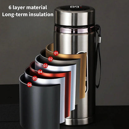 500ML LED Temperature Display Stainless Steel Thermos Sports Thermos Keep Hot and Cold Hot and Cold Insulated Cup