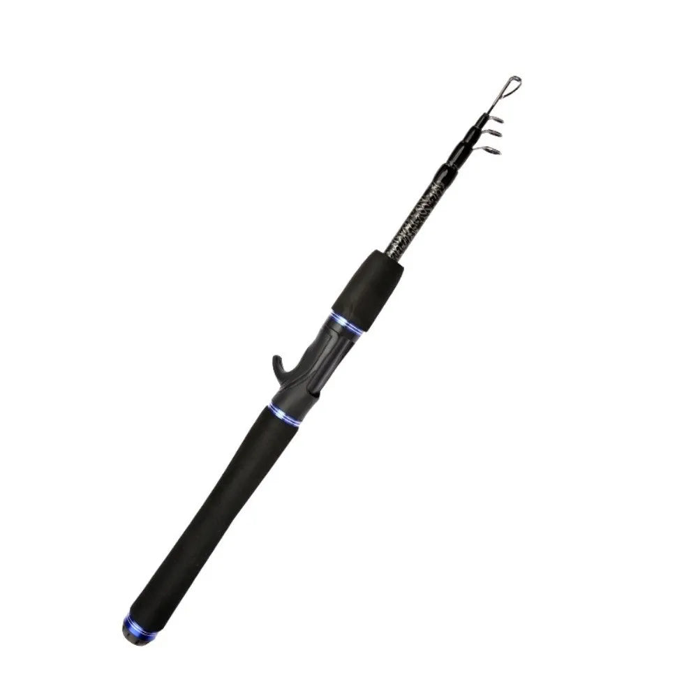 1.65M/1.8M/2.1M Length Spinning Rods Carbon Material Ultralight Weight Casting Fishing Rods Telescopic Design Spinning Type
