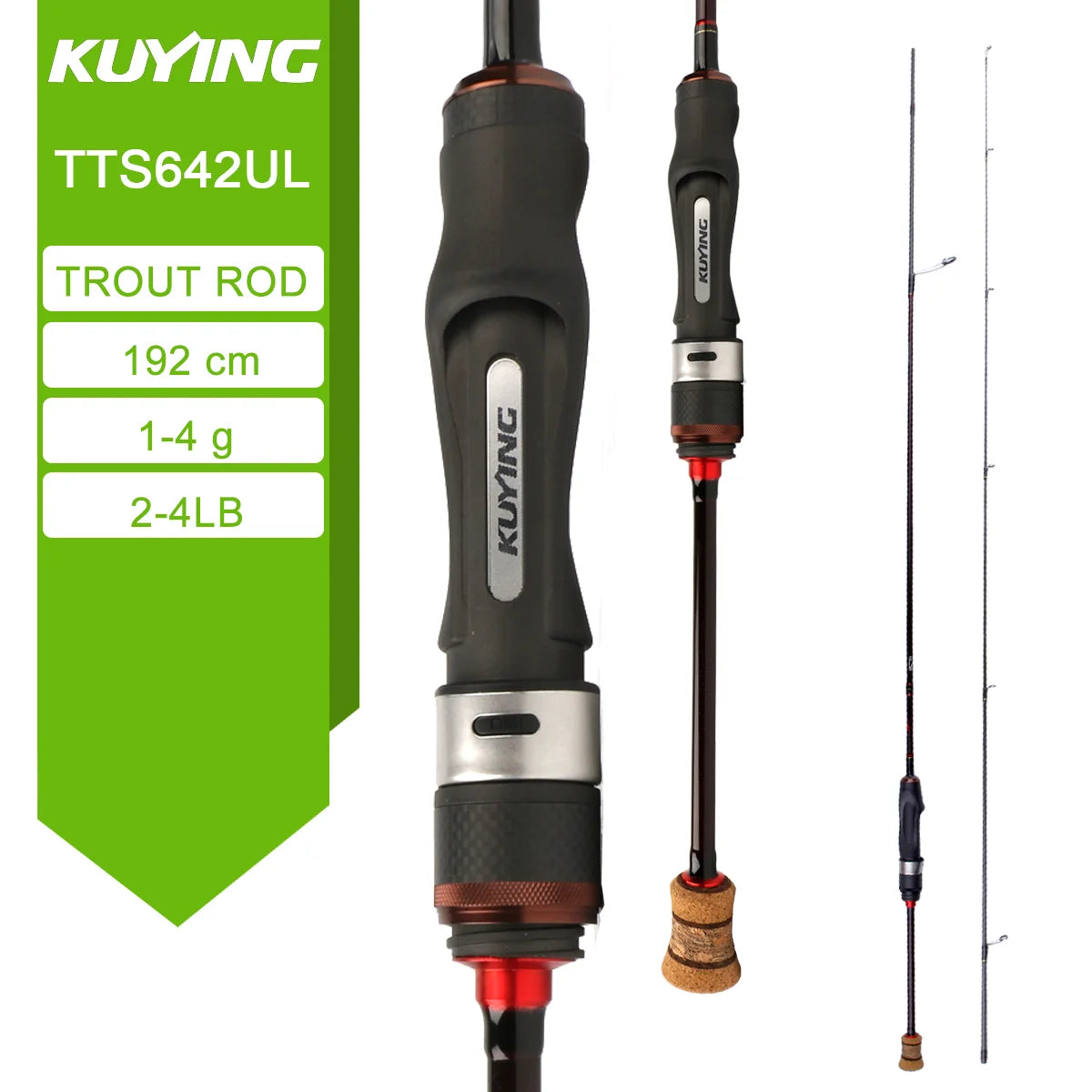 KUYING TETON Stream Trout 1-3lb 2-4lb 3-8lb Fishing Rod Lure Cane Spinning Baitcasting FUJI Carbon UL L SUL Ultralight