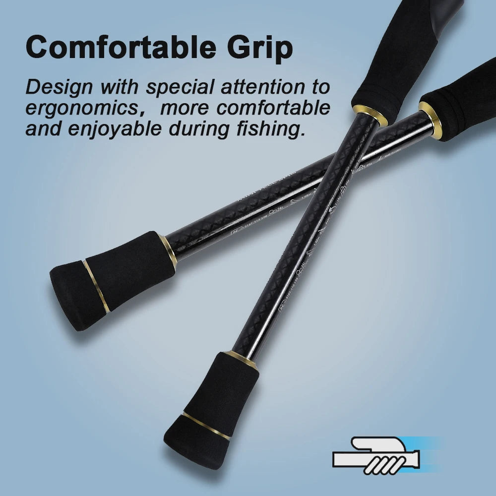 Mifine PIONEER MINI Telescopic Travel Fishing Rod 24T Carbon Fiber CW 1-10g/4-17g/6-28g Fast Tubular Tips Portable Spinning Rods