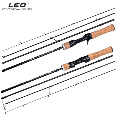 LEO Fishing Rod Casting/Spinning Rod Several Short Sections Fish Rod Telescopic Rod 1.8M-2.7M High Carbon Lure Rod Traveling Rod