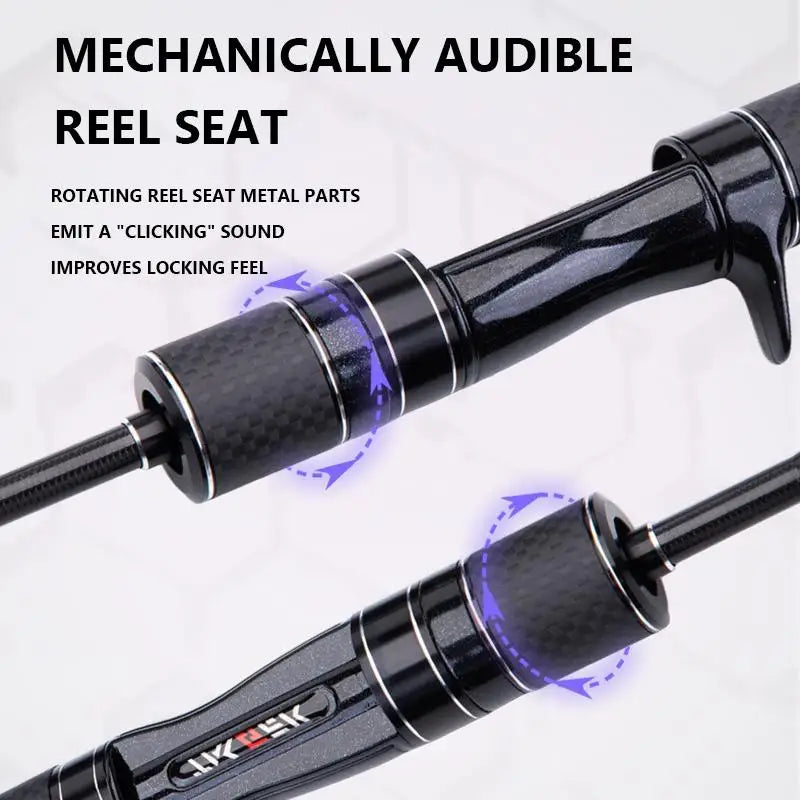 Mavllos Tiger Wind Carbon Telescopic Spinning Fishing Rod Lure 3-15g L Power 1.56M 1.83M Travel Telescope Casting Spinning Rod