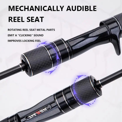 Mavllos Tiger Wind Carbon Telescopic Spinning Fishing Rod Lure 3-15g L Power 1.56M 1.83M Travel Telescope Casting Spinning Rod