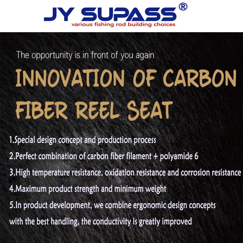 JY SUPASS GSS fishing rod building kit china suppliers custom reel seat carbon Rod Building and Repair Tool