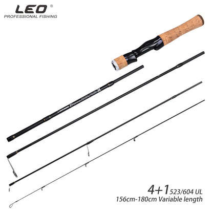 LEO Fishing Rod Casting/Spinning Rod Several Short Sections Fish Rod Telescopic Rod 1.8M-2.7M High Carbon Lure Rod Traveling Rod