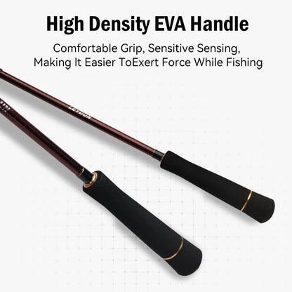 Leydun AOKIJI 61MS Ultra Light Fishing Rods 1.85m 99g Full Solid Tip Fuji Guide Carbon Reel seat Saltwater Boat Spinning Rod