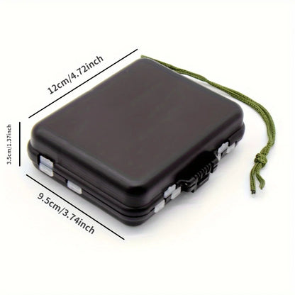 140 piece fishing gear kit, stainless steel swivel and float equipped snap button, durable black box suitable for anglers