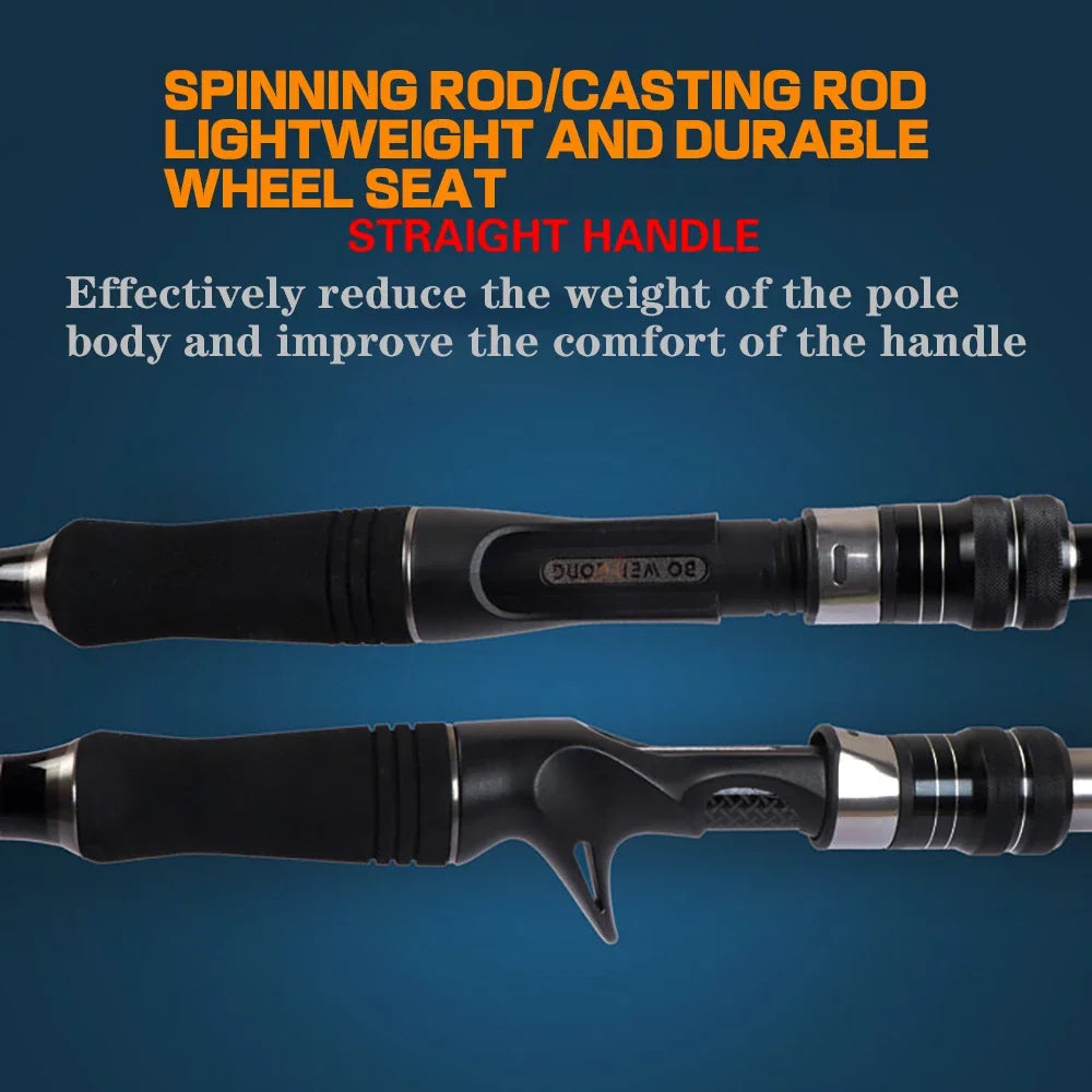 GHOTDA  New Carbon Telescopic Lure Rod 1.8M -3M Spinning Rod/Casting Rod professional fishing rod Jigging Fishing Tackle
