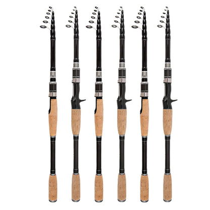 1.8M 2.1M 2.4M 2.7M 3.0M Carbon Rod Telescopic Lure Fishing Rod Casting Spinning Rod Travel Rod Ultralight Fishing Rod
