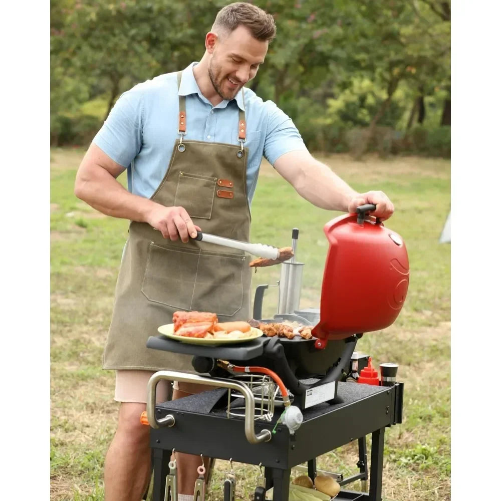 Hot-sellingPortable Outdoor Grill Cart for Blackstone Griddle and Weber, Wheeled and Foldable