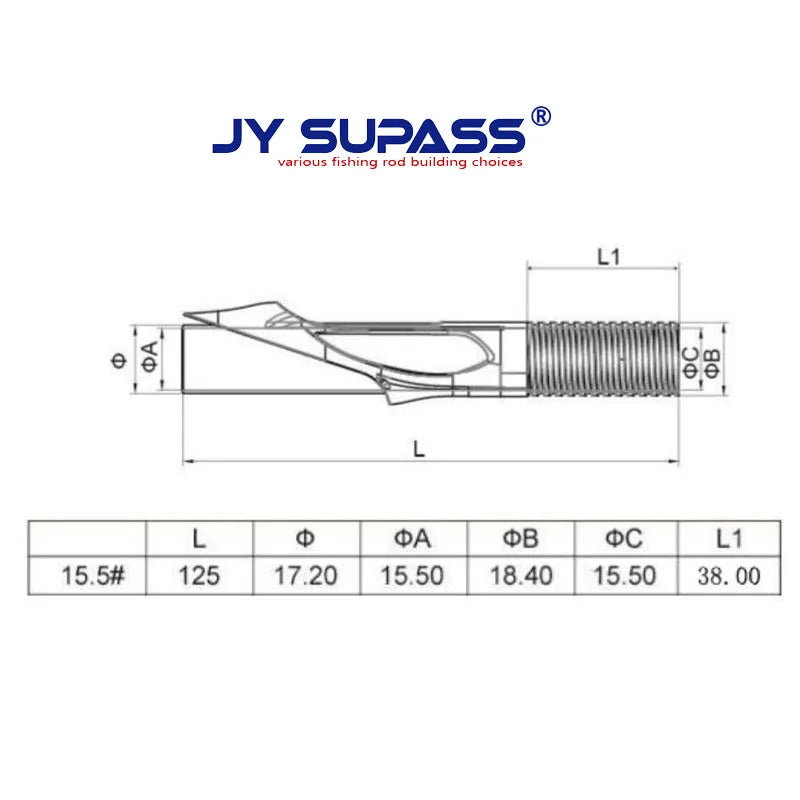 JY SUPASS YCS DIY Fishing Rod Rod Building Components Reel Seat Locking Nut EVA Cork Grip Fishing Rod Building or Repair