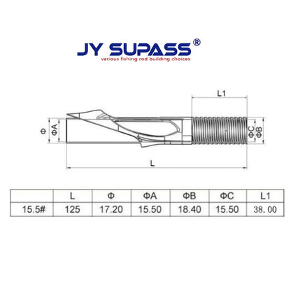 JY SUPASS YCS DIY Fishing Rod Rod Building Components Reel Seat Locking Nut EVA Cork Grip Fishing Rod Building or Repair